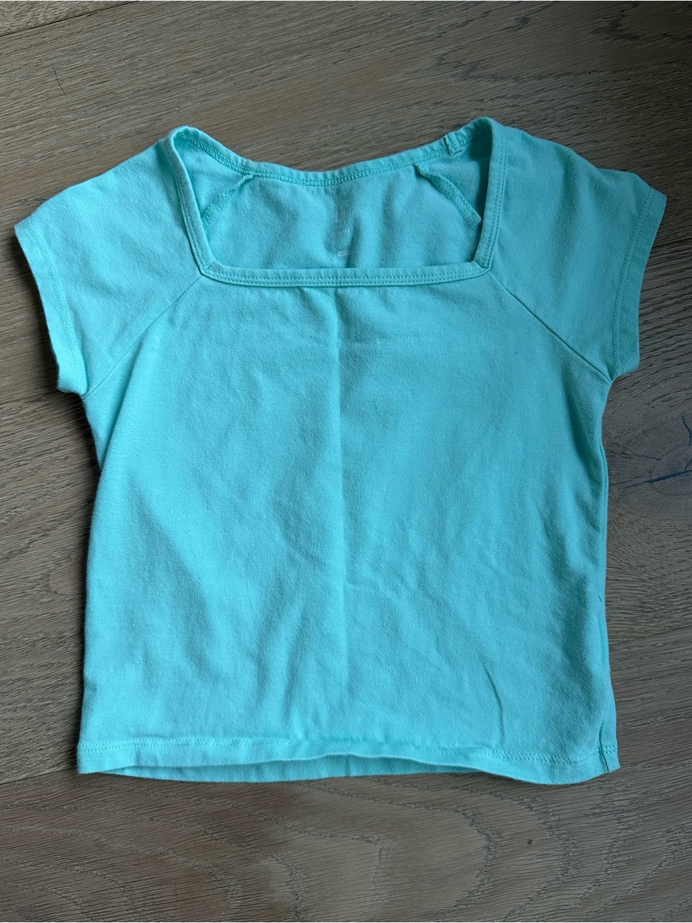GAP Square-Neck Short Sleeve Top Mint S